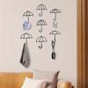 7PCS Metal Key Coat Hook - Creative and Multifunctional. Ideal Housewarming Gifts and Aesthetic Room Decor Umbrella Hook