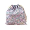 Forest Style Handmade Floral Cotton Drawstring Bag Vintage Storage Pouch For Underwear Travel Organizer Pouch
