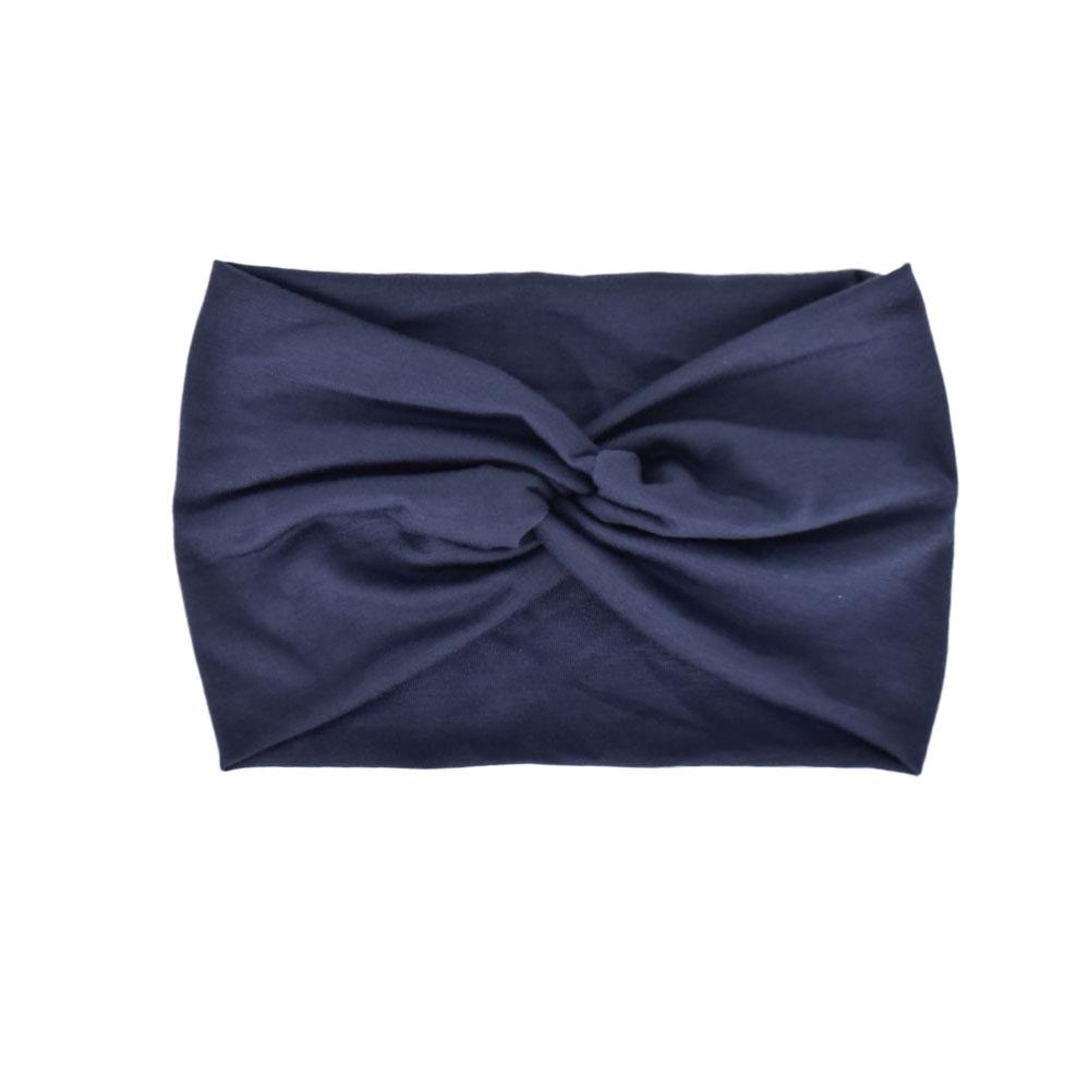 Faixa de cabeça elástica de ioga boêmia europeia e americana – acessório esportivo de cabelo com estampa cruzada de aba larga para mulheres