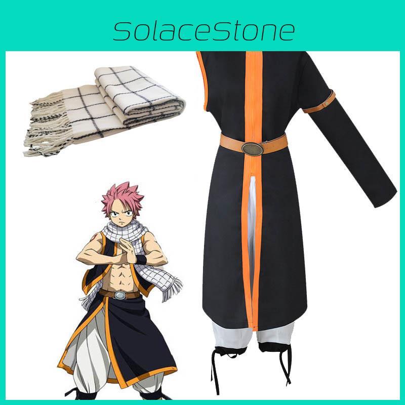 Exquisite Anime Fairy Tail Natsu Dragneel Halloween Cosplay Costume Unisex Outfit