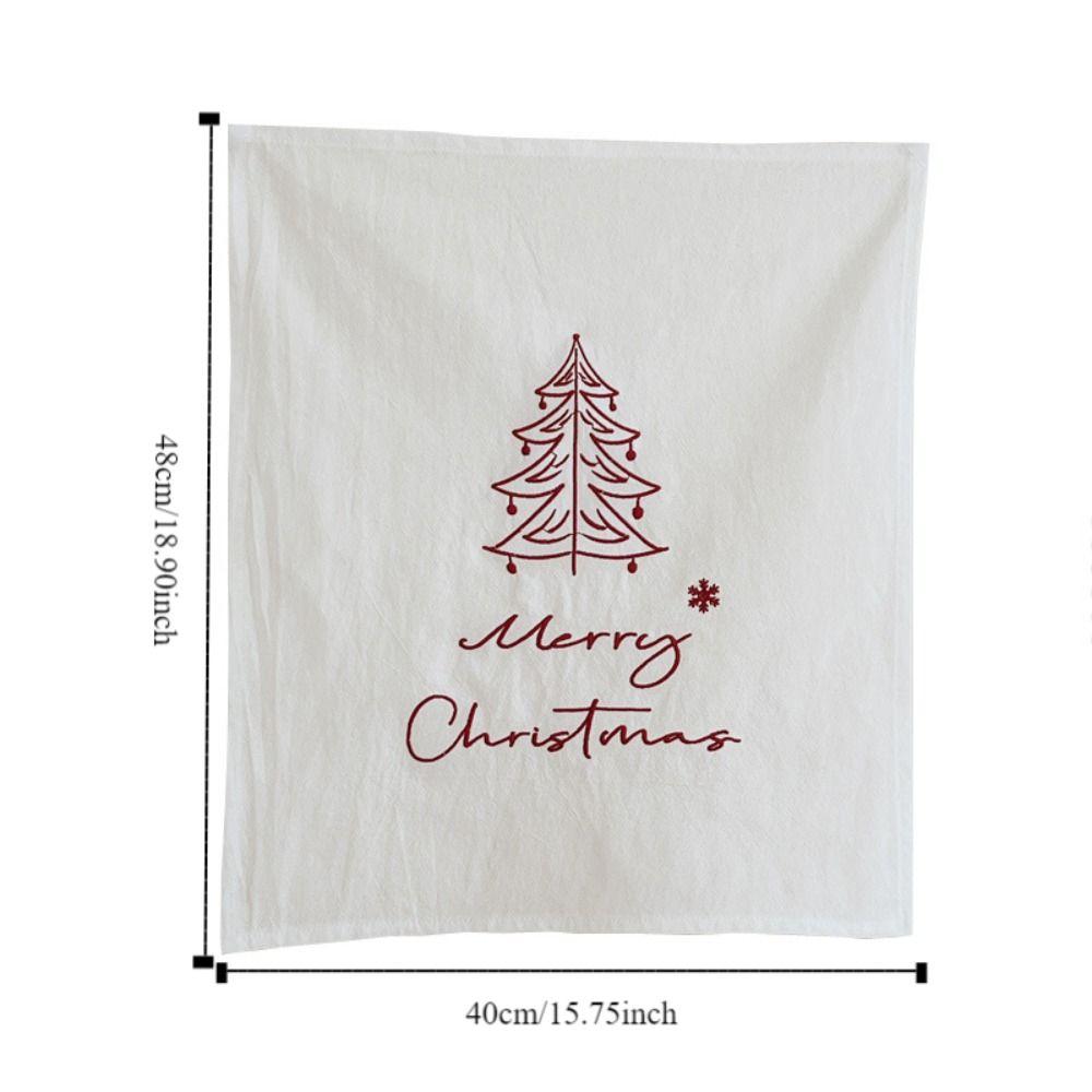 Elegant Christmas Hanging Cloth 40*48cm Embroidered Napkins  Photo Props