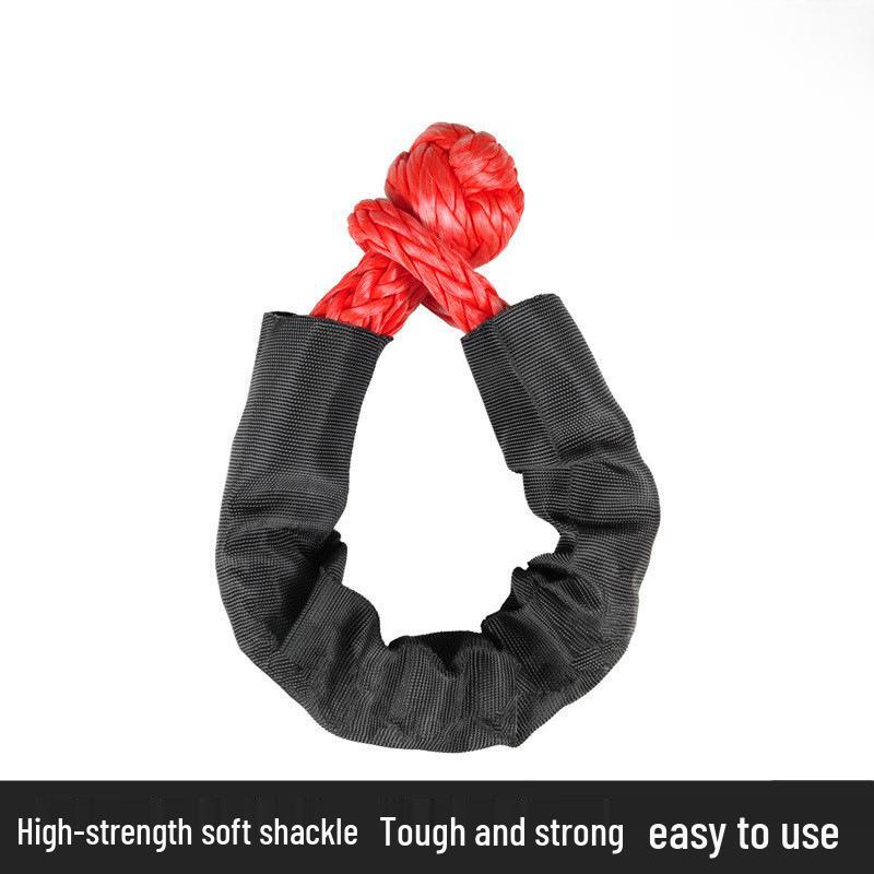 Elastic Soft Shackle Tow Rope for Off-road & Household Use - Suitable for Sedans & Heavy Trucks