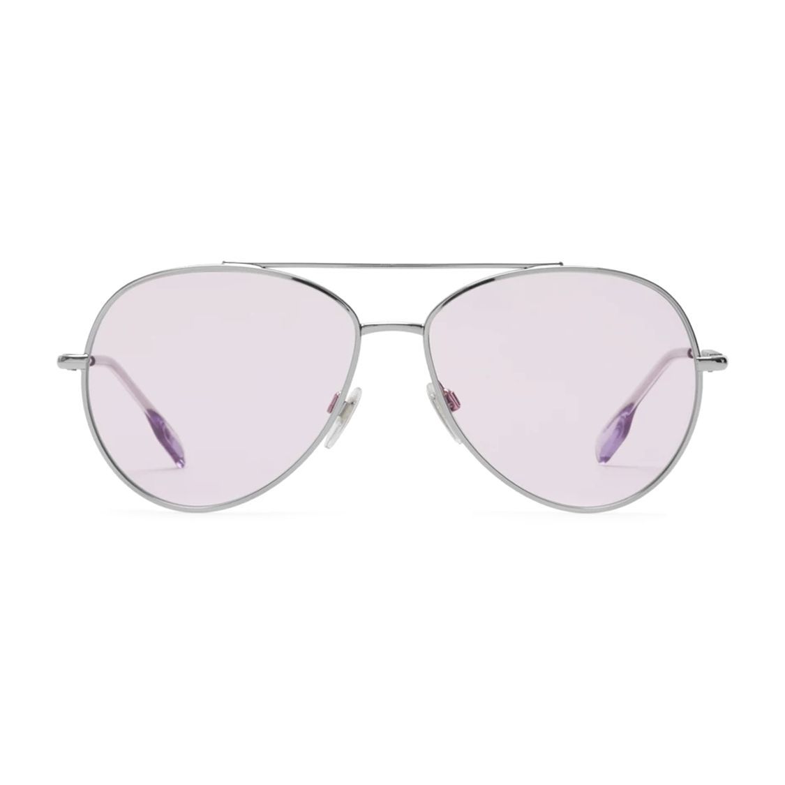 Burberry Letter Decorated Acetate Metal Irregular Sunglasses Women sunglasses Silver 40833371 Default Packaging,F,Silver