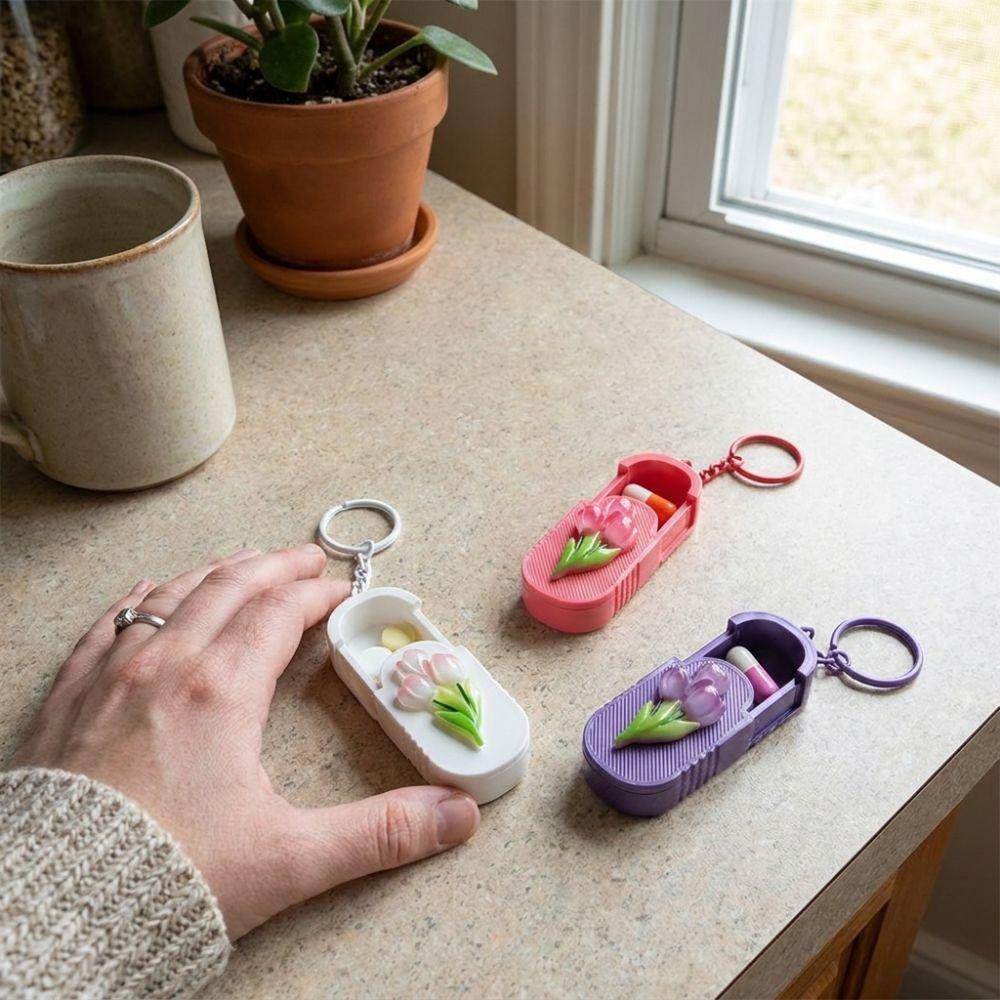 Compact Portable Pill Case Waterproof Pill Storage Container Multi-functional Mini Pill Box Travel