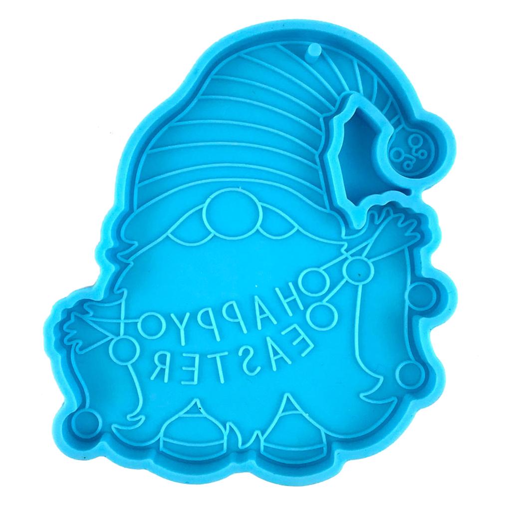 Shiny Glossy Silicone Resin Molds Easter Dwarf Keychain Mold DIY Keychain Pendant Jewelry Epoxy Resin Crafting Molds
