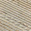 Woven and Braided Rug In Jute and Natural Cotton 160x230