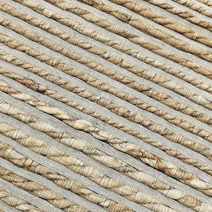 Woven and Braided Rug In Jute and Natural Cotton 160x230