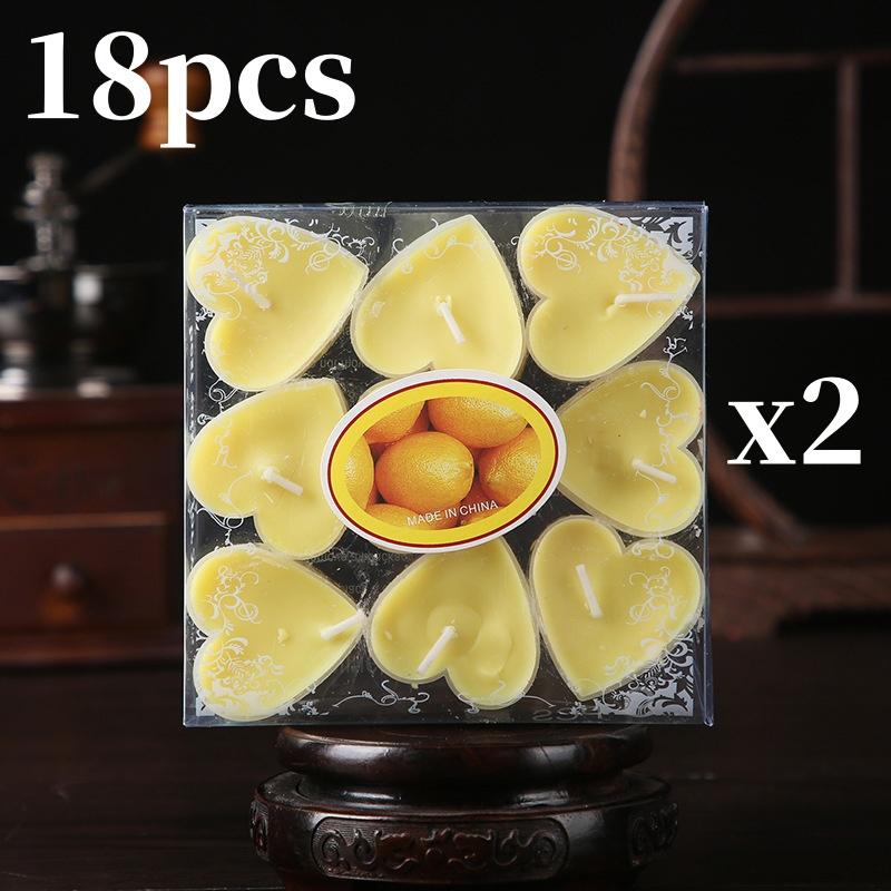 9/18Pcs Heart Shaped Candles Aromatherapy Candle For Valentines' Day Confession Birthday Wedding Gift Home Party Table Decor