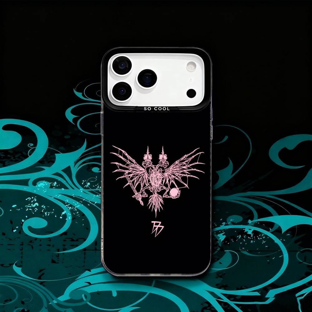 

D-Dead Dynasty DD Pharaoh For iPhone 17,16,15,14,13,12,X,8,Pro,Max,Plus,SE4,Air,Mini Anti-Slip Black IMD Matte Case iPhone17