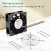 Wathai 80mm x 25mm PC Computer Case Fan, PWM 12V 4-Pin Fan, High Static Pressure for Server Box Enclosure CPU Cooler Cooling