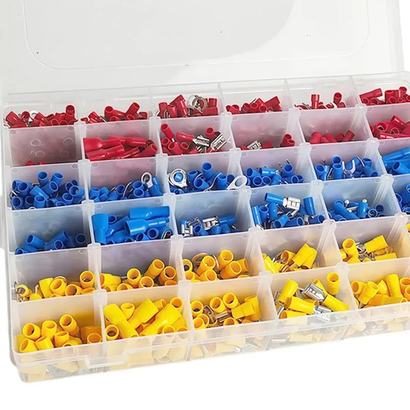 280/480/720/1200/1500pcs cold pressed wiring terminal combination box with quick wiring connection terminals