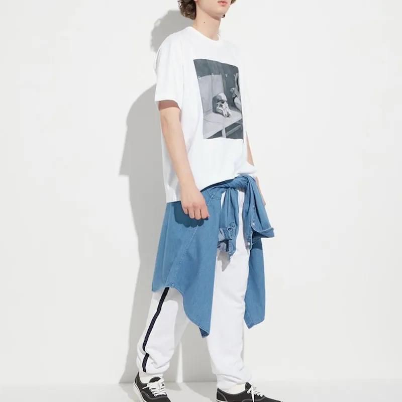 UNIQLO Disney UNIQLO , SS23 T-Shirts Men's White Crew Neck Moderate (Unisex) T-Shirts 463094 00
