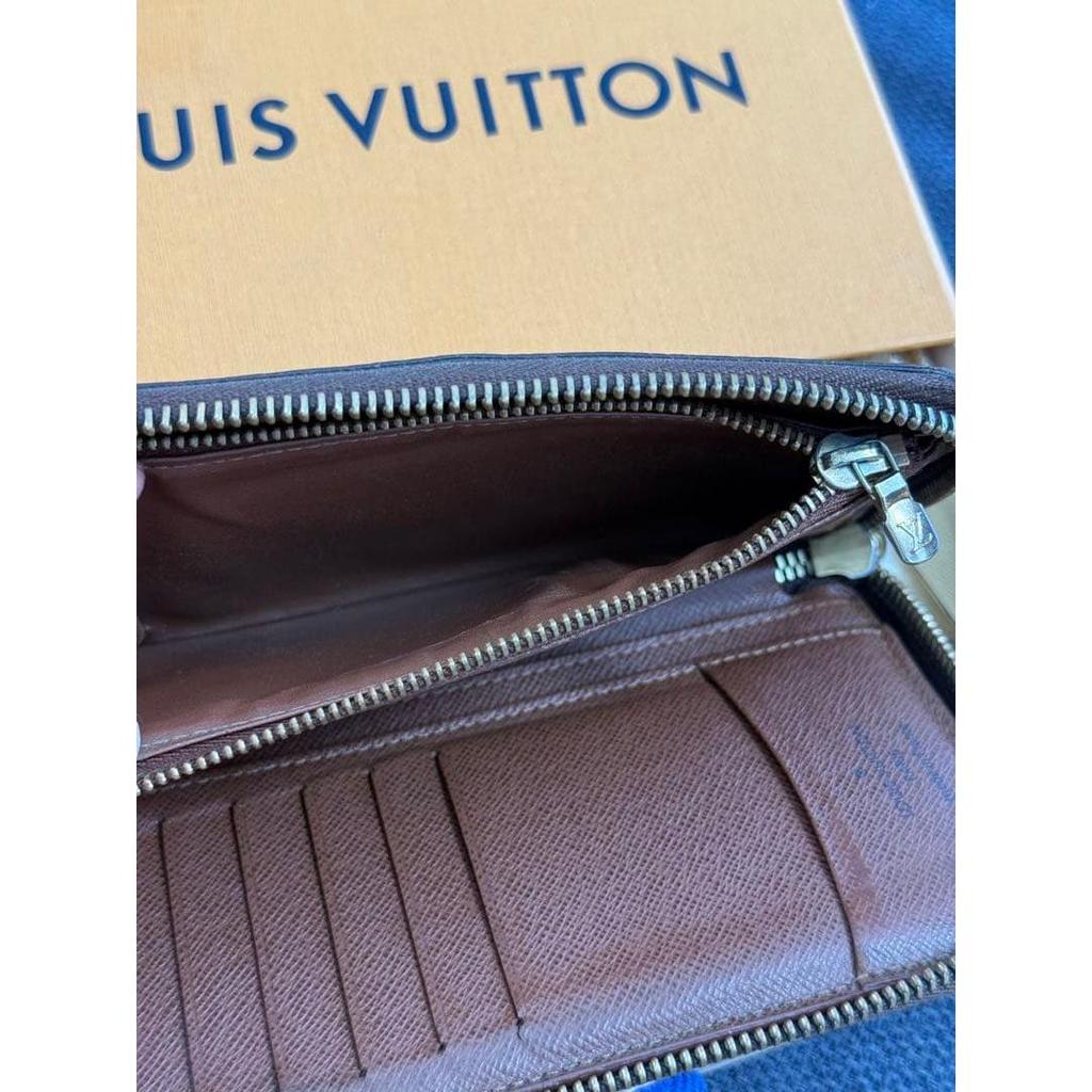Used Louis Vuitton Monogram Zippy Compact Wallet Round