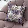 Aquarell Lila Hortensie Kissenbezüge Muster Kissenbezug Geeignet für Sofa Schlafzimmer Auto Kissenbezug