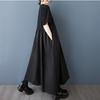 Short Sleeve Plus Size Black Vintage Patchwork New In Dresses for Women Casual Loose Long Summer Dress