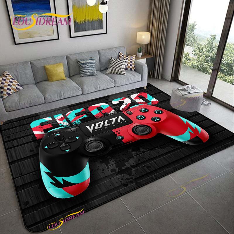 Anime Gamer Game Controller Rug Kids Play Carpet Living Room Bedroom Door Non-slip Mat Photography Props Birthday Gift Alfombra