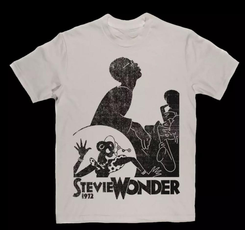 Talking Book 1972 Stevie Wonder Shirt Short Sleeve White Unisex
