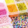 2mm Multi-Color Glass Seed Bead Necklace Set for DIY Bracelets & Embellishments