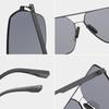 Men's Polarized Aviator Sunglasses - Anti-UV, High Definition, Double Bridge Design for Fashionable Driving