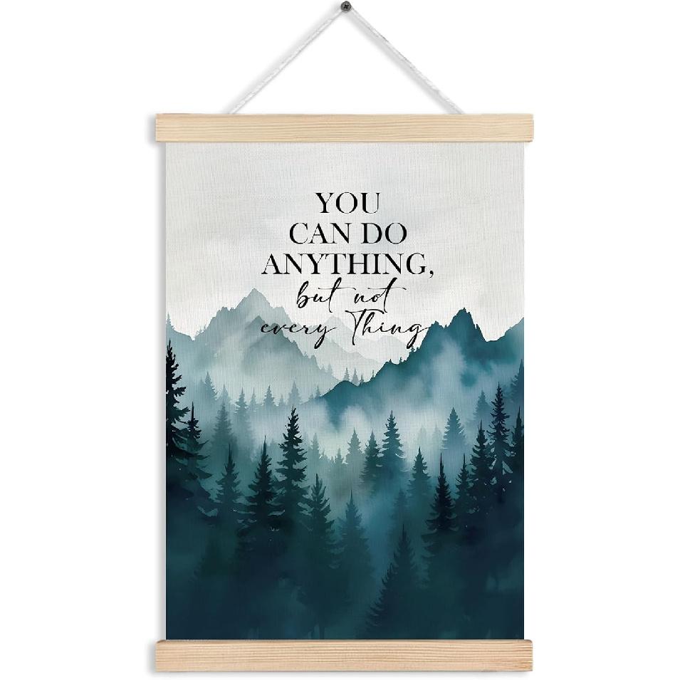 RYVJU Traditional Japanese Temple Wall Art Poster Hanger Frame, Japanese Room Decor, Asian Spiritual Nature Landscape Wall Decor Canvas Prints for