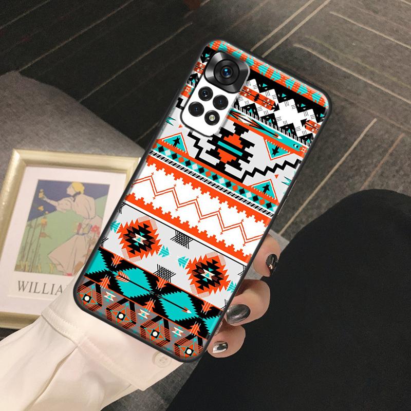 Native american seamless tribal Boho Funda For Xiaomi Redmi Note 14 9 10 11 12 13 Pro 9S 10S 11S 12S Redmi 13C 10C 12C 14C Case