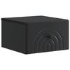 Wall Mounted Nightstand Black 33 X 34.5 X 20 Cm
