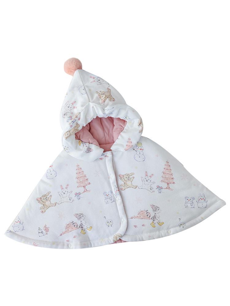 Xiao An Dan Windproof Baby Cloak for Autumn/Winter - Hooded Shawl for Boys & Girls