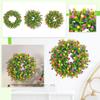 Spring Artificial Flower Wreath Door Hanging Floral Decor Garden Decoration