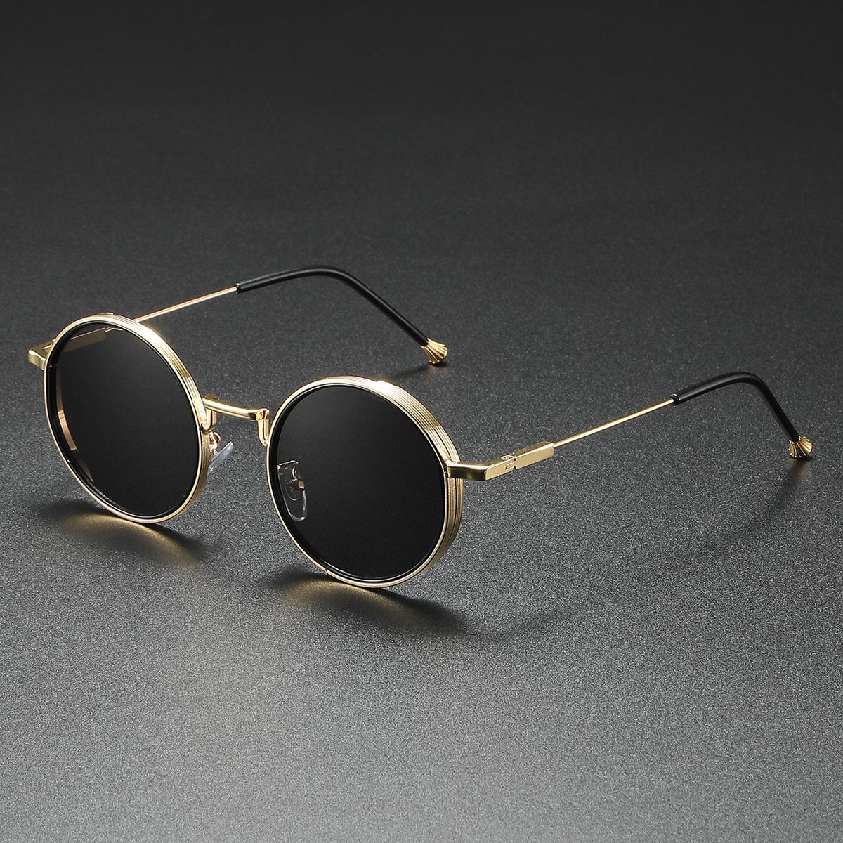 RoundDesign metal sunglasses retro frame women sunglasses men luxury design sunglasses women mirror uv400 sunglasses