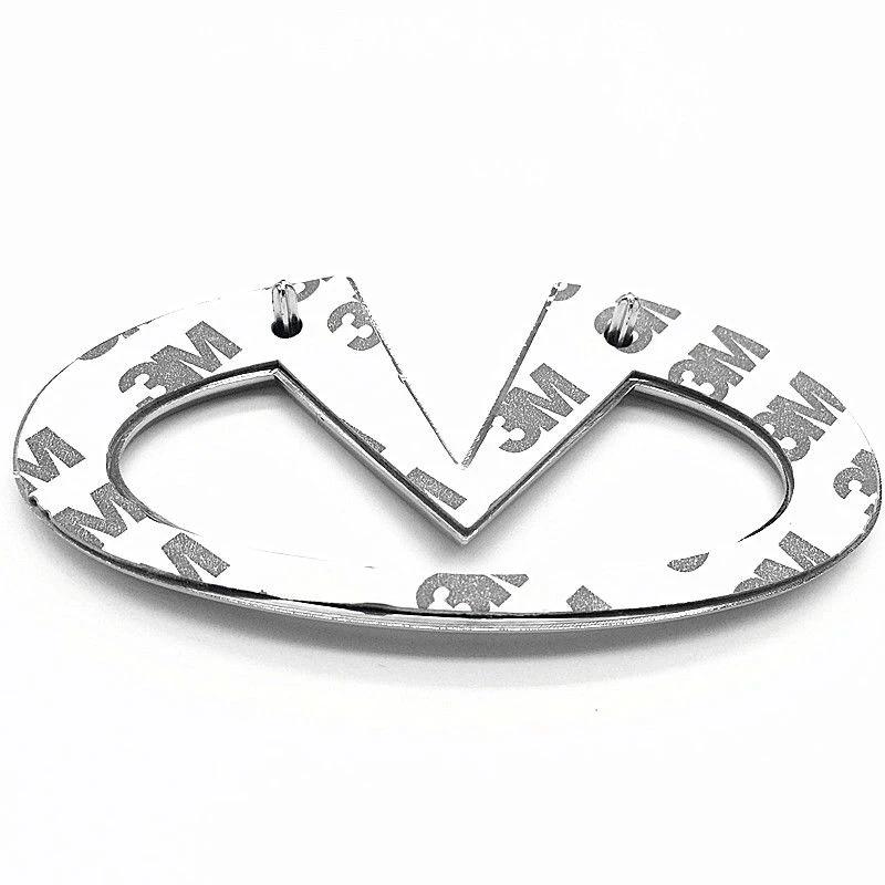 ABS Rear Trunk Emblem Refitt Badge Exterior Accessories for Infiniti Q50 FX35 Q30 G37 Q70 QX70 G35 Q60 QX50 QX60 QX80 12.3x6.5cm W3