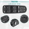 ACROPIX Front Left Driver Side Master Power Window Switch Fit for Porsche Cayenne (92A) 2014-2021 No.7PP959858AE - Pack of 1 Black