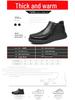 Herren Winter Echtleder Wollfutter Freizeitschuhe mit Samtverdickung