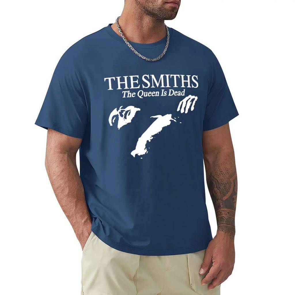 Men Cotton T Shirt Summer Tops The Smiths The Queen Is Dead - T-Shirt, 1980's Indie, Morrissey Bigger Size Homme Black T-shirt