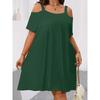 Independent station summer explosion temperament elegant and comfortable solid color dress