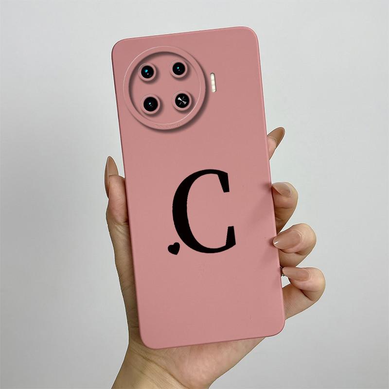 For Tecno Spark 20 Pro+ Case Tecno Spark 20 Pro Plus Phone Case KJ7 Cute Letters Camera Protection Square Liquid Silicone Cover