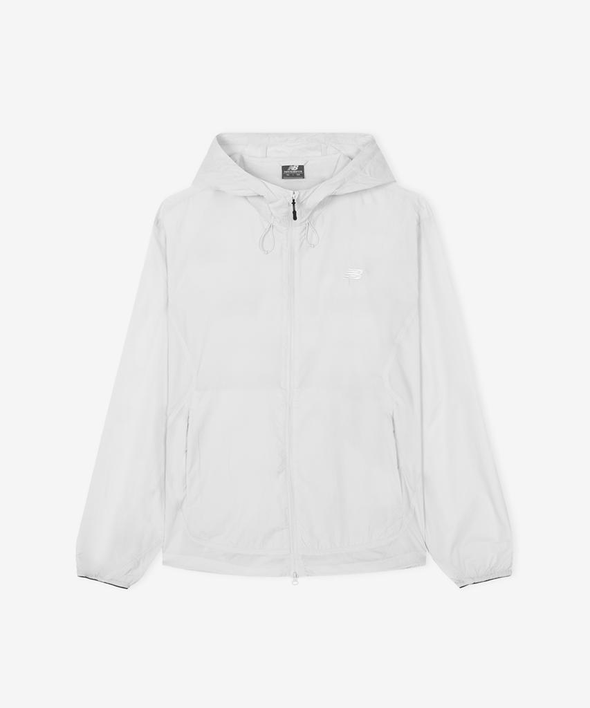 New Balance Nbnag21503 / Uni Air Ultralight Hooded Windbreaker (Light Gray)