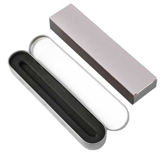 Metal Pencil Case Empty Hinged Tin Box with Foam Padding Rust-Proof Shatterproof Organizer for Pens Pencils Makeup Brushes School Office