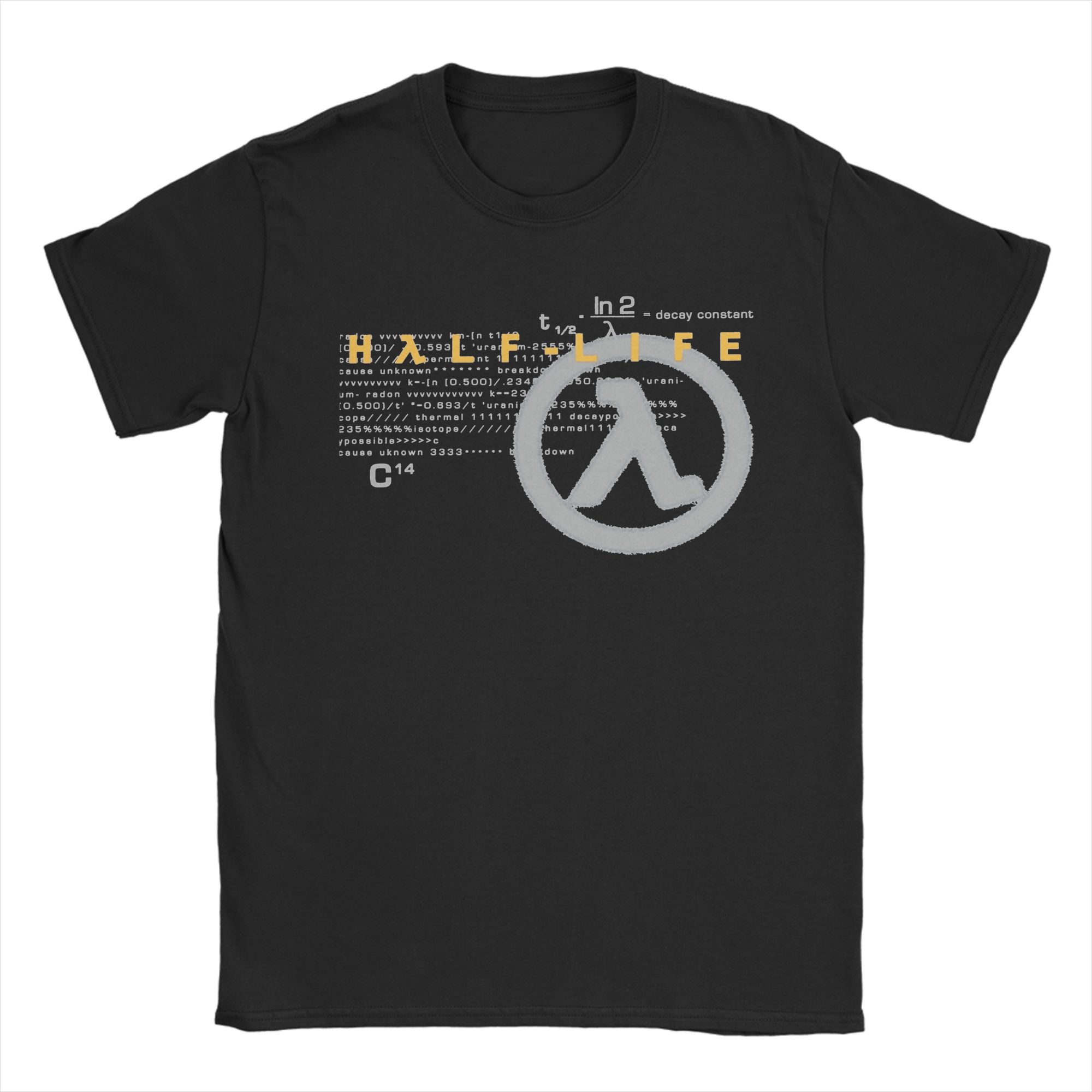 

Футболка ужасов Half Life Мужские хлопковые топы Мода Круглый вырез Короткий рукав S
