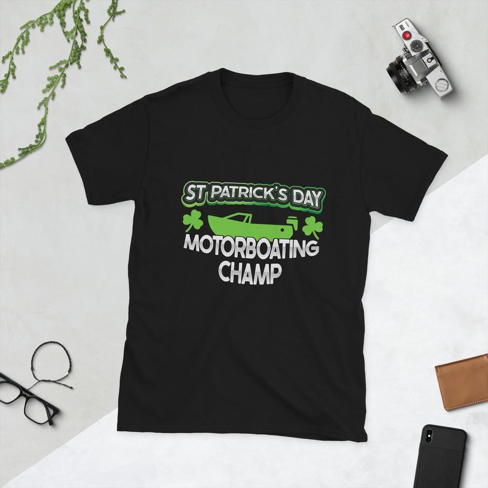 

Funny St Patricks Day Adult Humor For Men Motorboating Joke T-Shirt L