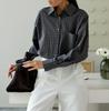 2026 New Women's Plaid Long-Sleeve Loose Fit Plus Size Shirt - Casual & Work Style
