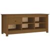 VidaXL Armoire à chaussures Marron miel 110x38x45,5 cm Bois pin massif 814597