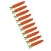 Carrot Cat Toy Catnip Filed Cute Bite Resistant Paper Rope Cat Chewing Toy for Claws Grinding Teeth Cleaning 10pcs