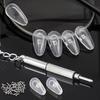 20pcs Anti-slip Nose Pad Eyeglasses Nose Pads with Screwdriver Soft Silicone Air Chamber Glasses Replacement DIY Repair Tools