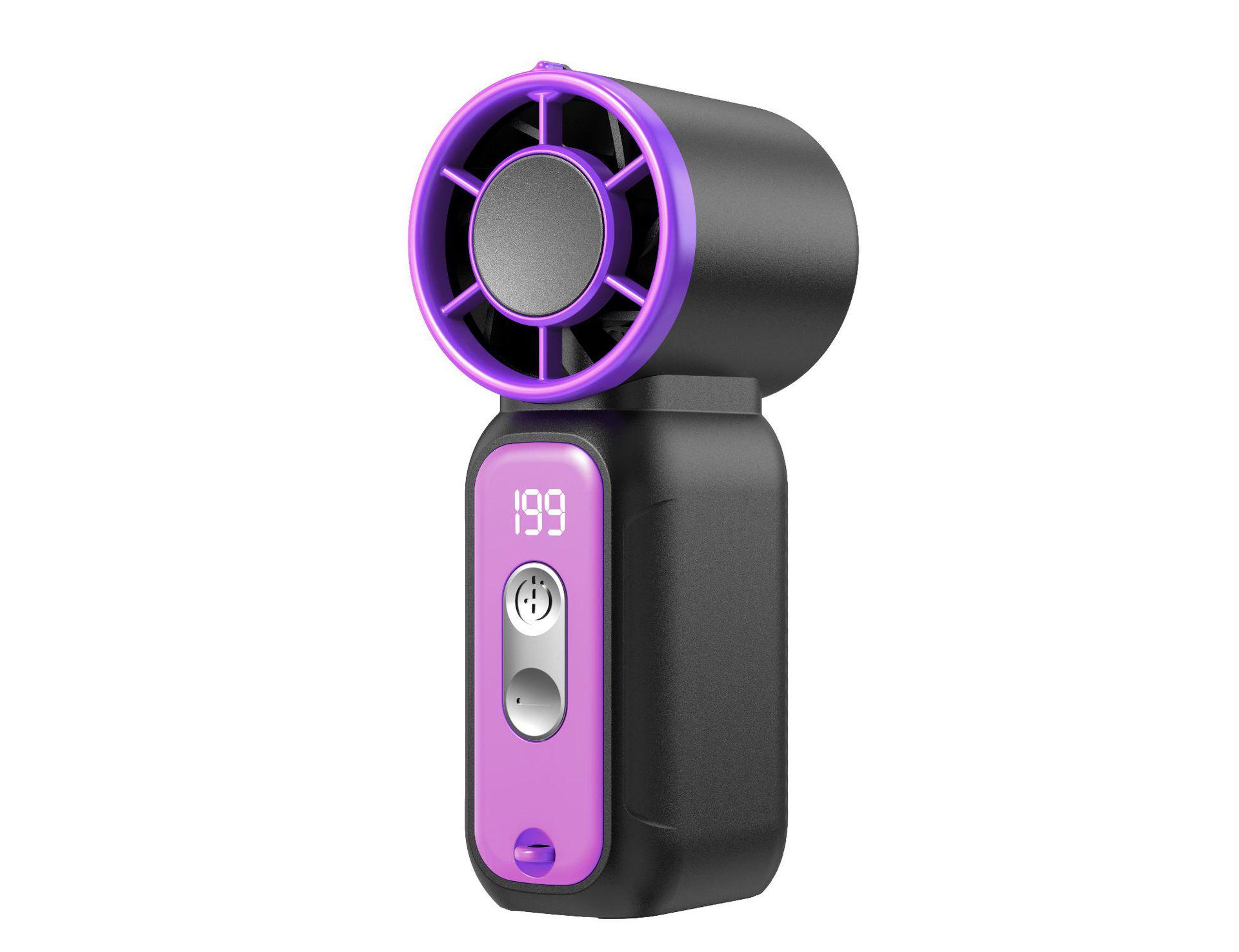 

2025 High-Speed Neck Fan: 199 Speed USB-Powered Handheld Cooling with Powerful Wind 38*45*99mm