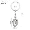 Creative 3D Mini Helmet Keychain: Motorcycle Safety Helmet with Engravable Baffle