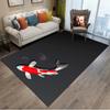 Japanese Luxury Koi Fish Flowers Pattern Living Room Anti Slip Area Carpet Bathroom Mat Doormat Bedroom Outdoor Mat Home Decor