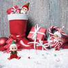 6Pcs Tiny Elf Doll Twins Set, 6 Christmas Elves , Mini Dolls Colorful Plush Cute Elf Dolls for New Year Holiday Decoration