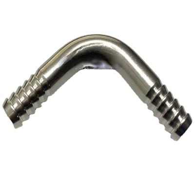 8mm 10mm 12mm 13mm 14mm Espiga para Manguera Codo de 90 Grados Ángulo Recto Conector para Tubo Acero Inoxidable 316L Agua Gas Petróleo