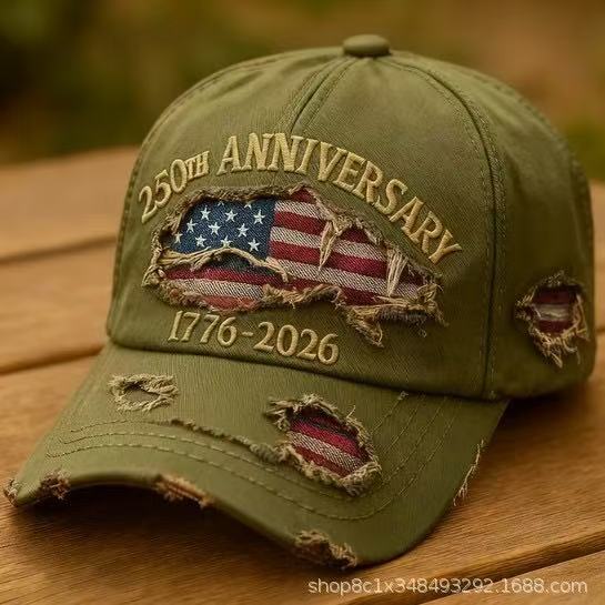 Anniversary Commemorative Baseball Cap, Unisex Vintage Washed Cotton Snapback with Sun Protection Adjustable Strap