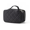 Multifunction Portable Train Double Layer Toiletry Cosmetic Bags Travel Makeup Case for Women